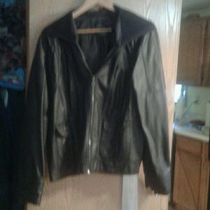 Ladies leather coat